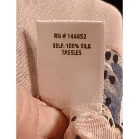 Stone Cold Fox Besos Short Robe, 100% Silk, Light Pink, Floral Medium/Large READ - Picture 8 of 8